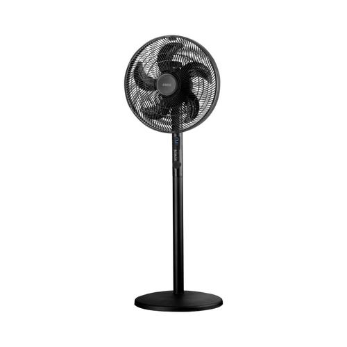 Ventilator 2 in 1 Noveen F535, cu picior si de birou, 55W, functie de oscilatie, reglare pe inaltime, 4 viteze, 5 lame, afisaj digital LED, cronometru, telecomanda (Negru)