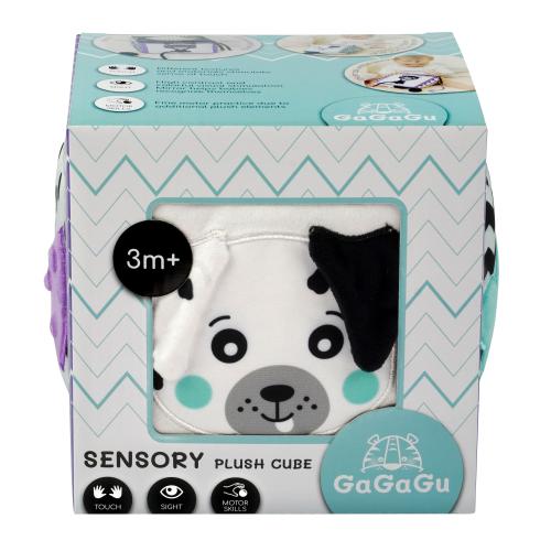 Cub senzorial de plus GaGaGu, cu activitati, 15 cm