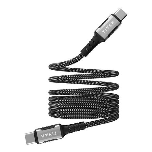 Cablu de date  magnetic HAVIT CB6297, USB-C, 1m, 60W, Negru