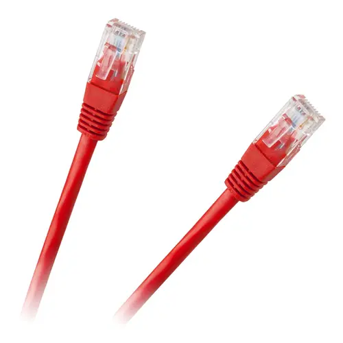Cablu UTP CAT 6E CCA rosu 1 m