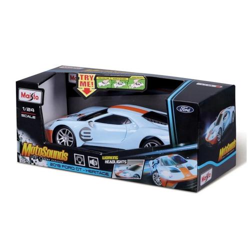 Masinuta Maisto MotoSounds - Ford GT Heritage 2019, cu sunete si lumini, 1:24