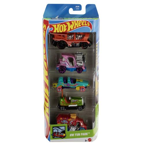 Set 5 masinute Hot Wheels HW Fun Park