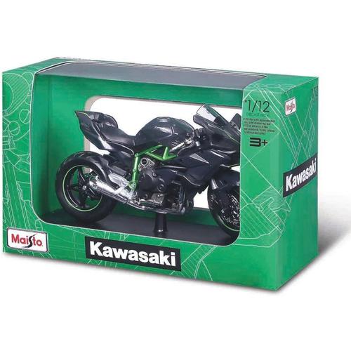 Motocicleta Maisto - Kawasaki Ninja H2R, cu stand, 1:12