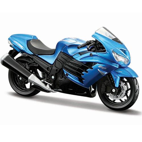 Motocicleta Maisto - Kawasaki Ninja ZX 14R, cu stand, 1:18