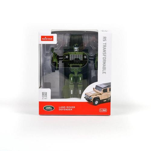 Masinuta diecast Rastar - Transformable RS, Land Rover Defender, verde, 1:32