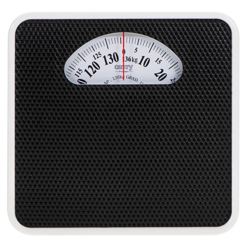 Cantar mecanic de baie Camry CR8181, Max 136 kg, Precizie 1 kg (Alb/Negru)