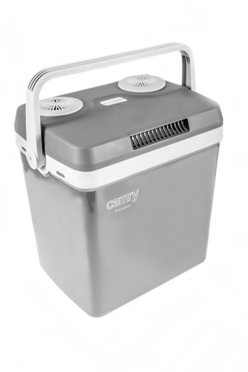 Lada frigorifca Portabila Camry CR8082, Capacitate 25L, Racire Si Incalzire, Izolatie Ciclopentan, Alimentare 230V/12V, Dimensiuni 44x32x44.7 cm (Gri)