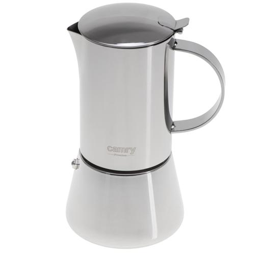 Aparat de cafea manual Camry CR4425, 350ml, Filtru espresso, 6 cani (Inox)