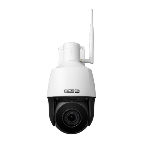 Camera supraveghere video exterior BCS BASIC IP BCS-B-SIP124SR5-W, PTZ, 2MP 1920x1080, CMOS, 2.8-12mm, 16x Zoom digital, IR LED 50m, Microfon, Wi-Fi, IP66