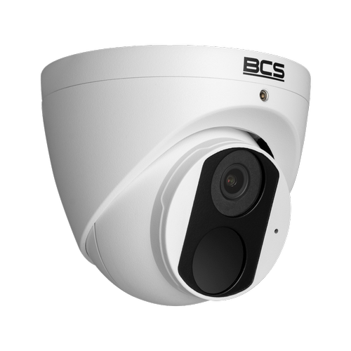 Camera supraveghere video exterior BCS POINT BCS-P-EIP28FWR3-AI2, Dome, 8MP 3840x2160 4K, 2.8mm, 16x Zoom Digital, IR 30m, Microfon, RJ-45, PoE (Alb)