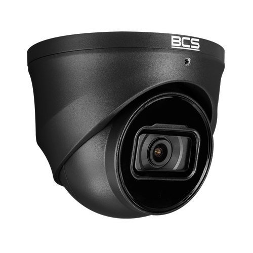 Camera supraveghere video exterior IP BCS LINE BCS-L-EIP25FSR5-Ai2-G, Dome, 5MP 2960x1688, 1GB RAM, 4GB Flash, 2.8mm, 16x Zoom digital, Microfon, IR LED 50m, Detectie cu AI, IP67 (Negru)