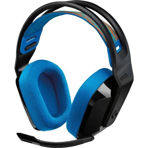 Casti gaming Logitech G535 Lightspeed, Jack 3.5 mm, Wireless (Negru/Albastru)