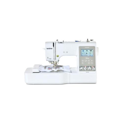Masina de brodat Brother Innov-is M340ED, 135 modele broderie, 11 fonturi integrate, Wi-Fi, Port USB, Iluminare LED (Alb)