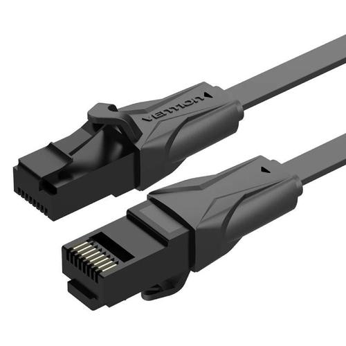 Cablu plat Vention Cat6 UTP Ethernet RJ45, 25m, Negru