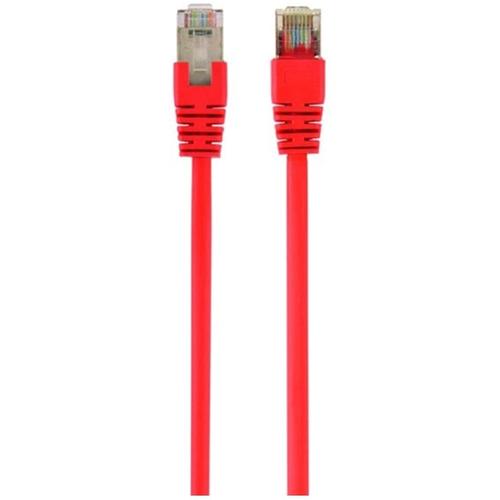 Cablu S/FTP GEMBIRD Cat6a, LSZH, cupru, 2 m, rosu, AWG27, dublu ecranat PP6A-LSZHCU-R-2M