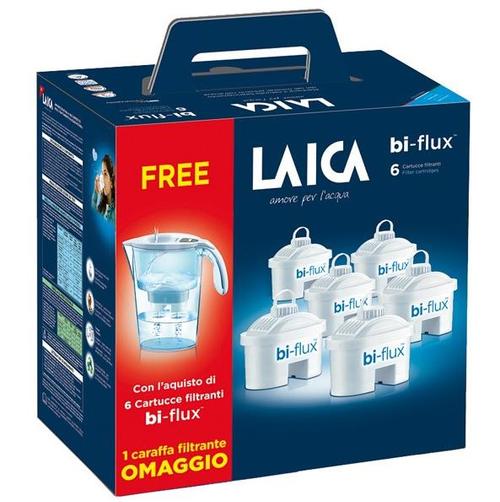Pachet Cana filtrare apa Laica + 6 cartuse Bi-Flux J996030