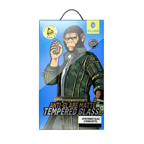 Folie de protectie Ecran Mr. Monkey Glass pentru Apple iPhone 15 Pro Max, Sticla Securizata, Full Glue, 5D, Neagra