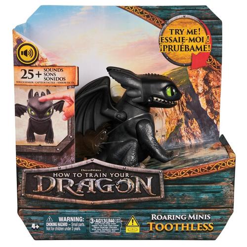 Figurina How To Train Your Dragon 2025 - Roaring Minis Toothless,  4 ani+, Negru