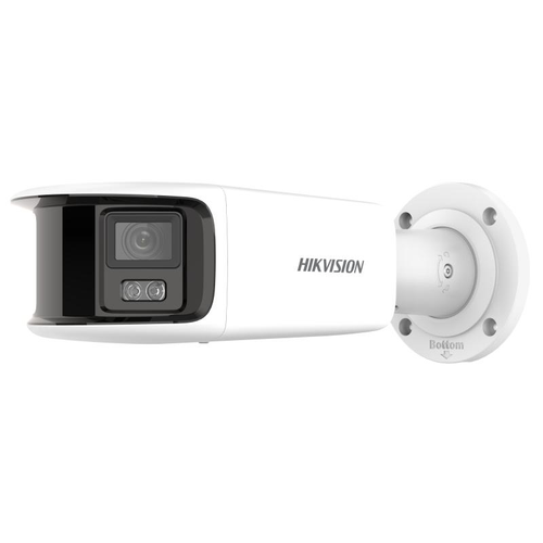 Camera supraveghere video exterior panoramica Hikvision DS-2CD2T87G2P-LSU/SL(4MM)(C), 8MP 5120 x 1440, 4MM, IR 40m, IP67 (Alb)