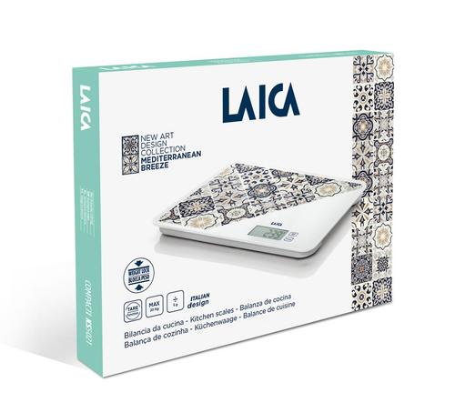 Cantar electronic de bucatarie Laica KS5021, 20 kg, design mediteraneean (Maro)