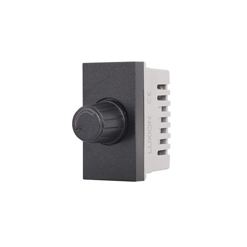 Modul Intrerupator Mecanic cu Variator 1M LUXION, Standard Italian (Negru)