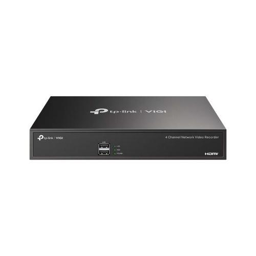 NVR TP-Link VIGI NVR1004H-4P, 4 canale, 8 MP, 80 Mbps, plug & play, PoE