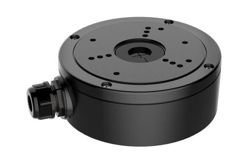 Doza jonctiune metalica Hikvision DS-1280ZJ-S, aluminiu, compatibila camere dome (Negru)