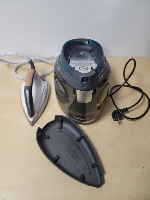 Statie de Calcat Polti La Vaporella XT120C, Talpa Aluminiu, 2350 W, 1.5 l, Boiler 8.5 Bar, Pompa 15 Bar, Functie Steam Pulse 600 gr (Alb/Verde)