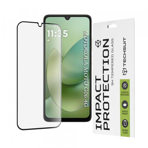 Folie de protectie Ecran Techsuit pentru Motorola Moto G06 Power / G06, Sticla Securizata, Full Glue, 111D