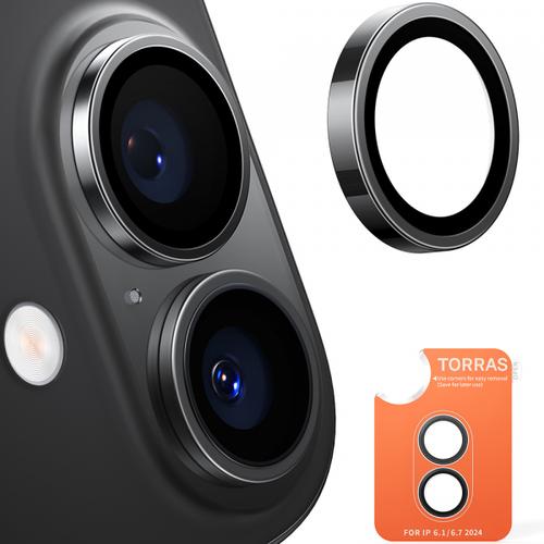 Folie de protectie Camera Spate Torras Lensguard pentru Apple iPhone 16 Plus / 16, Sticla Securizata