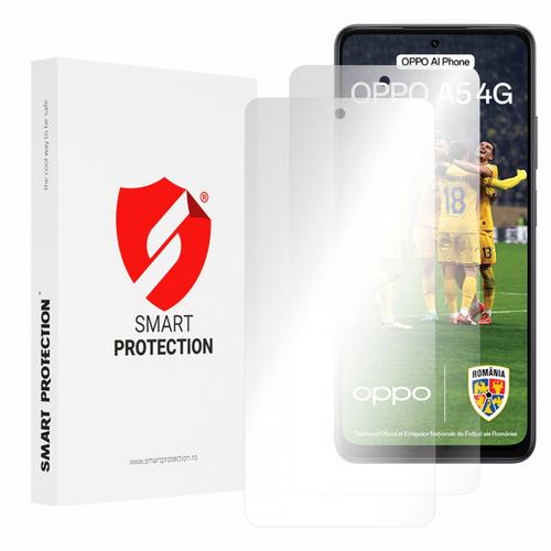 Folie de protectie Ecran Smart Protection Premium Classic pentru Oppo A5 4G, Plastic, Set 2 bucati