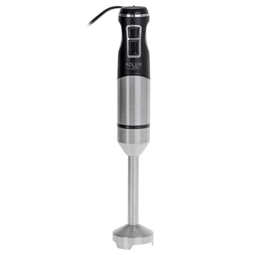 Blender vertical de mana Adler AD 4628, 1900 W, Functie Turbo, 16.000 rpm (Negru/Inox)