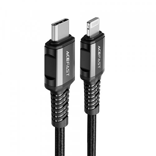 Cablu De Date si Incarcare USB-C - Lightning Acefast C1-01, 30W, 1.2m (Negru)