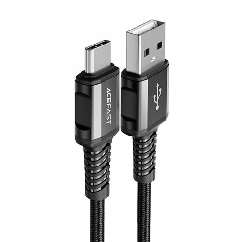 Cablu De Date si Incarcare USB-A - USB-C Acefast C1-04, 18W, 1.2m (Negru)