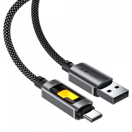 Cablu De Date si Incarcare USB-A - USB-C Acefast C21-04, 18W, 1.2m (Negru)