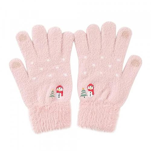 Manusi De Iarna Tactile Dama Techsuit ST0011, Marime 17cm (Roz)