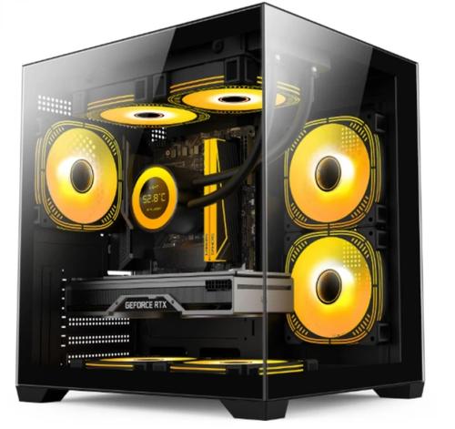 Calculator Sistem PC Gaming OptimX First Ambra, Intel Core i5-10500 3.10 - 4.50GHz, 16GB DDR4, 1TB SSD, Radeon RX 580 8GB, Windows 11 Pro