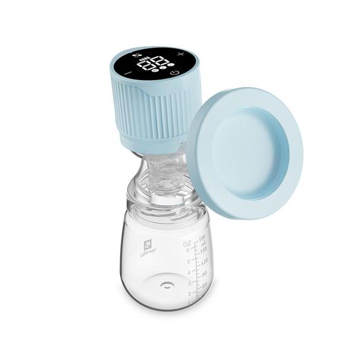 Pompa  de san electrica Lorelli Lila, recipient 180ml, ecran LCD, Albastru