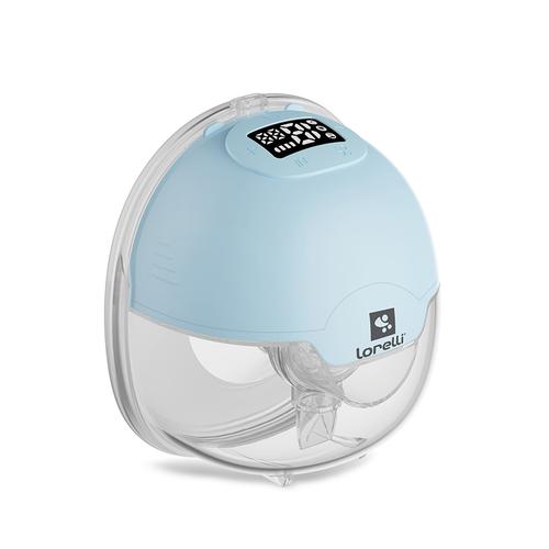Pompa  de san electrica Lorelli Aya, portabila, utilizare fara maini, recipient 180ml, Albastru