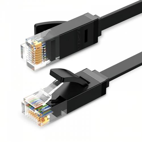 Cablu Retea UGREEN NW102 Flat, UTP, Cat6, 3m, Negru