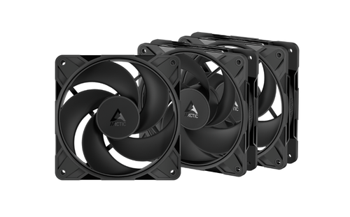 Ventilator Arctic P12 Pro Reverse, 3x120 mm, PWM, 500 - 3000 rpm (Negru)