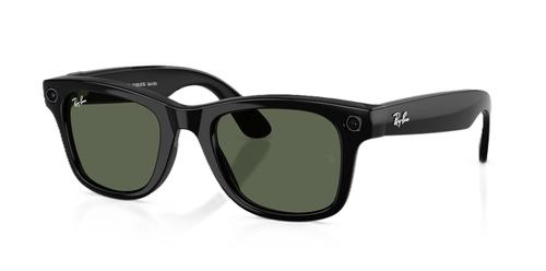 Ochelari Smart Ray-ban META Wayfarer Gen 2 RW4012 601/71 50-22, Wi-Fi 6, Bluetooth, Aparat foto cu filmare, Asistent vocal, 32GB Flash, Lentile G-15 Verzi (Negru)