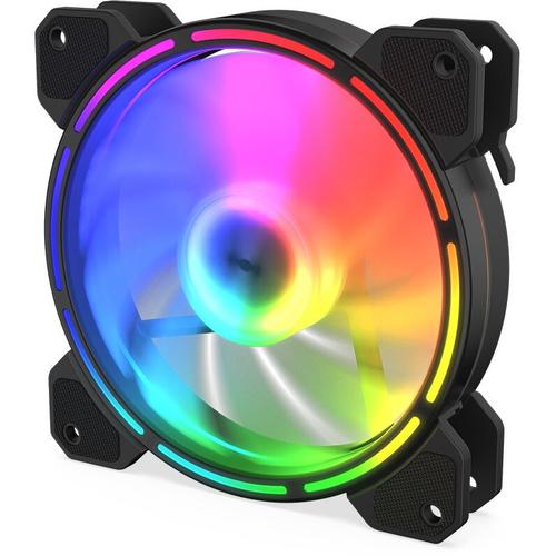 Ventilator KRUX Lunar aRGB, 120 mm, 1200 RPM (Negru)