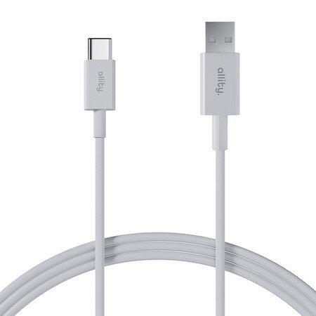 Cablu de date si incarcare Allity AUC-03 USB-A la lightning, 2.4A, 1m (Alb)