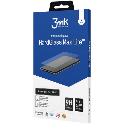 Folie de sticla 3MK Hardglass Max Lite pentru iPhone 12 Pro Max, Black