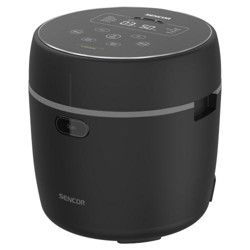 Aparat de gatit orez Sencor SRM0671BK, 0.6 l, 350 W, 8 functii (Negru)