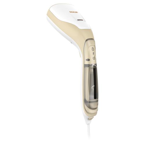 Aparat de calcat cu abur vertical Sencor SSI0870GD, 1000 W, Debit de abur 20 g/min, Rezervor 75 ml (Alb/Crem)