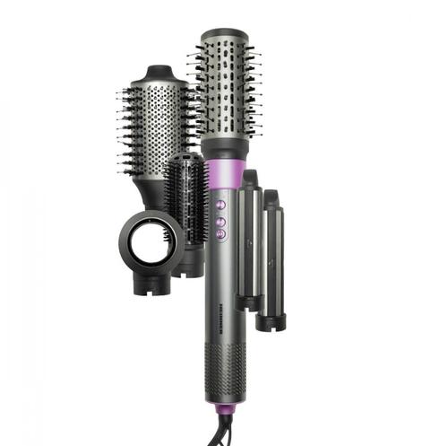 Aparat de coafat HEINNER HAS-Y15BLDC-GY6, 1300 - 1500 W, 3 trepte putere, 3 setari temperatura, Ionizare (Gri/Mov)