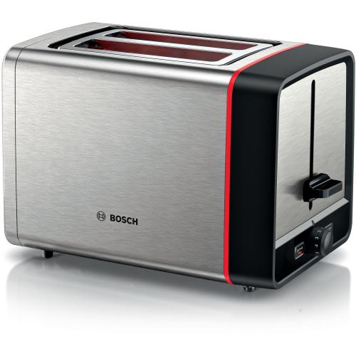Prajitor de paine compact Bosch TAT6M420, Setari decongelare si incalzire, Suport incalzire chifle, High lift, Oprire automata, Rumenire uniforma (Inox)