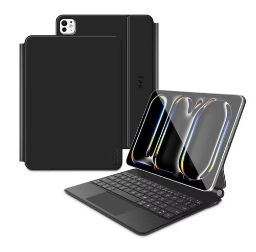 Husa Cu Tastatura pentru Apple iPad Pro 11 (2025) / (2024), Tech-Protect, SmartCase Magnetic, Neagra